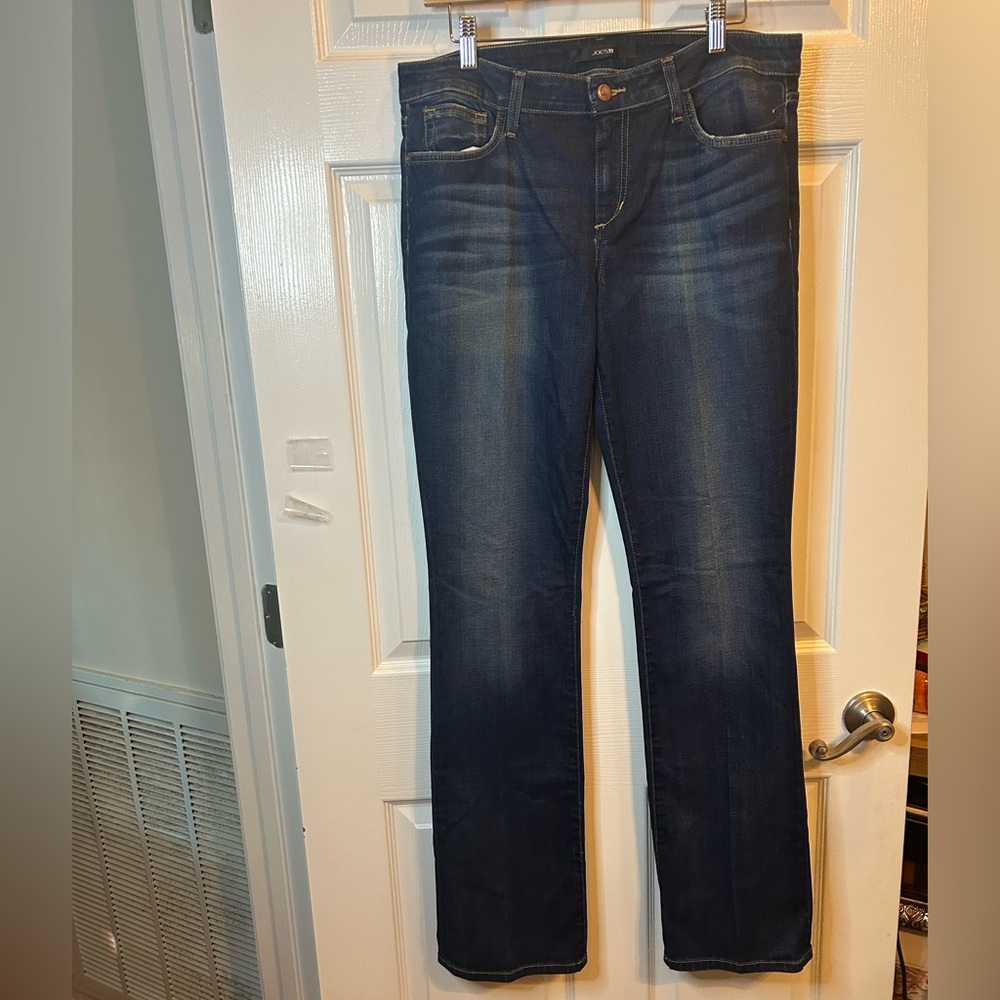 Joe’s Women's Blue Jeans Straight Slim Leg Boot Size 32 NWT MSRP $198